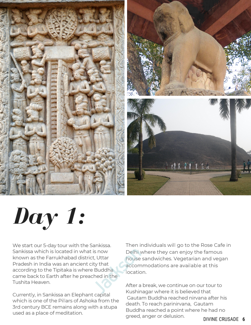 A picture from day 1 of the Buddhism travel magazine