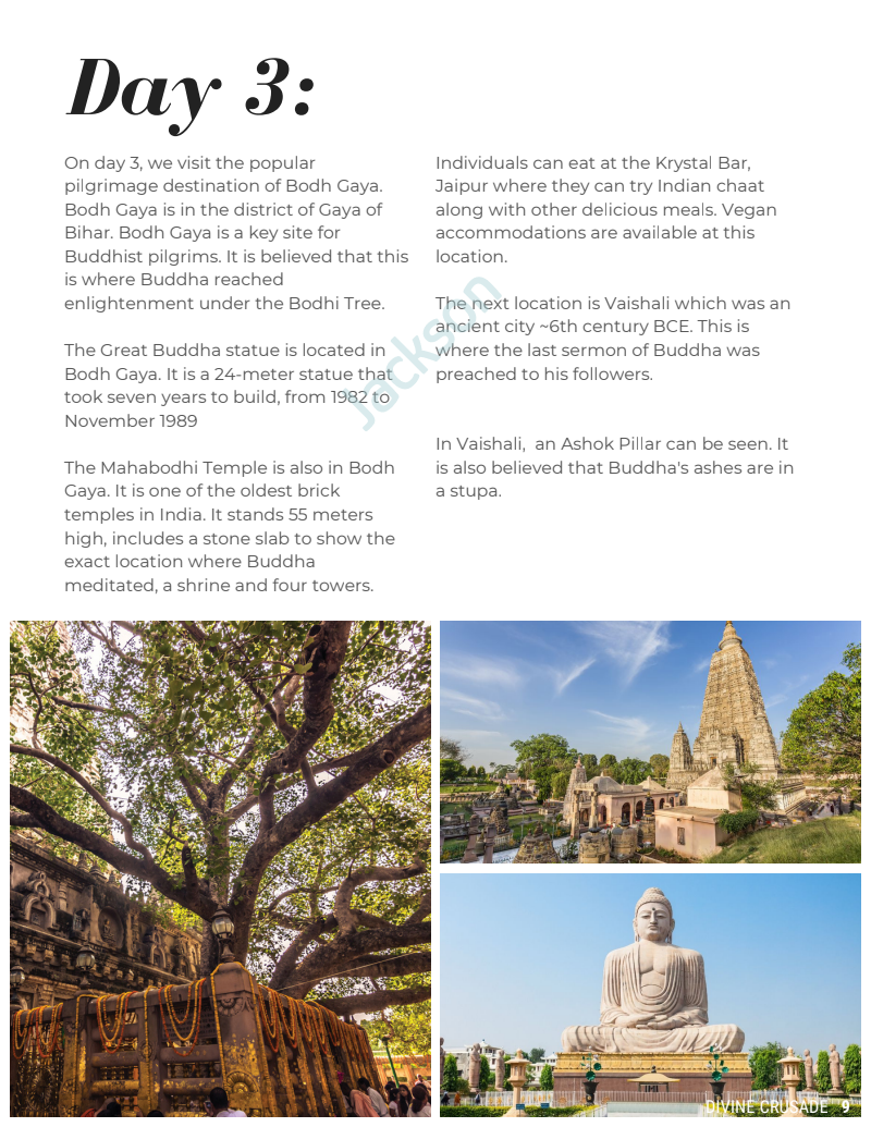 A picture from day 3 of the Buddhism travel magazine